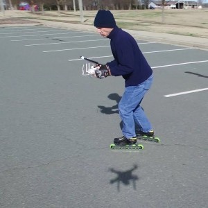 DJI Phantom 3 Professional - Inline Skating with Manual Flight Control - YouTube