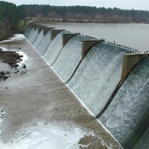 Aerial View of Lake Chesdin and Brasfield Dam - Sutherlin, Va - YouTube