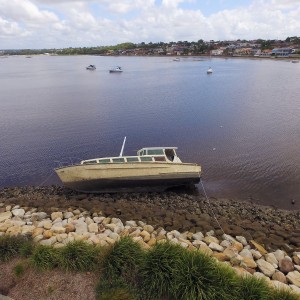 Stranded boat