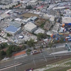 Flying above the train station of Ag.Ioannis Rentis  - Πτήση πάνω από το σιδηροδρομικό σταθμό Ρέντη - YouTube