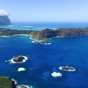 2km flight off Lord Howe Island cliff edge