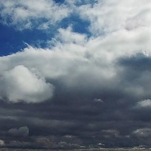 Beautiful Sky View of Mixed Clouds