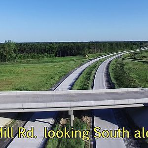 Aerial Views of the Eastern Section of I-840/Greensboro Urban Loop  Construction - Greensboro, NC