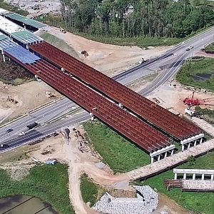 Newest Aerial Views of the Northwest Section of I-840 Urban Loop Construction - Greensboro, NC
