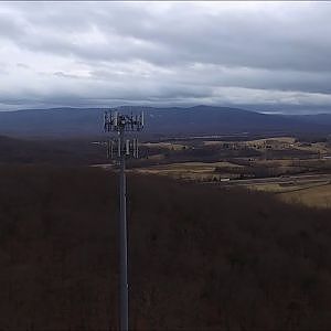 Clouds, Mountains and a Tower