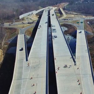Latest Aerial Views of the Northwest Section of I-840 Urban Loop Construction - Greensboro, NC