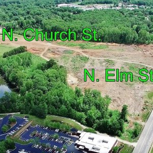 Aerial Views of N. Church St. to Lawndale Dr. Along the Urban Loop Construction - Greensboro, NC